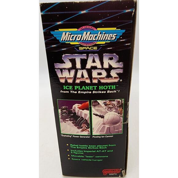 1993 Micro Machines Space Star Wars Ice Planet Hoth Play Set New in Box - Picture 2 of 5